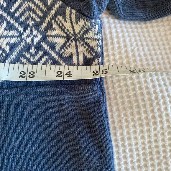 Vintage Y2K 90s Blue 100% cotton quarter zip knit sweater. Size L. - Picture 6 of 12